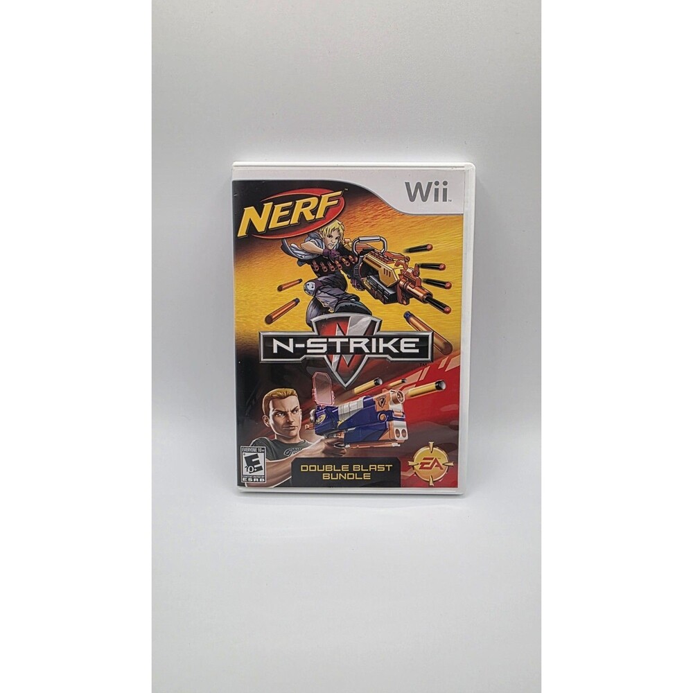 Nerf N-Strike Double Blast (Nintendo Wii, 2008) Complete In Box